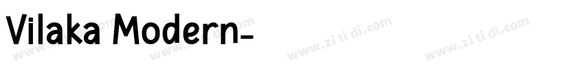 Vilaka Modern字体转换